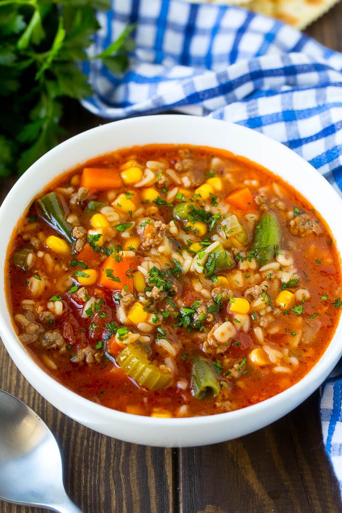 Alphabet Soup Recipe | Hamburger Soup | Beef and Vegetable Soup #soup #hamburger #noodles #dinner #jonep #carrots A bowl of alphabet soup with beef and vegetables in a tomato broth.