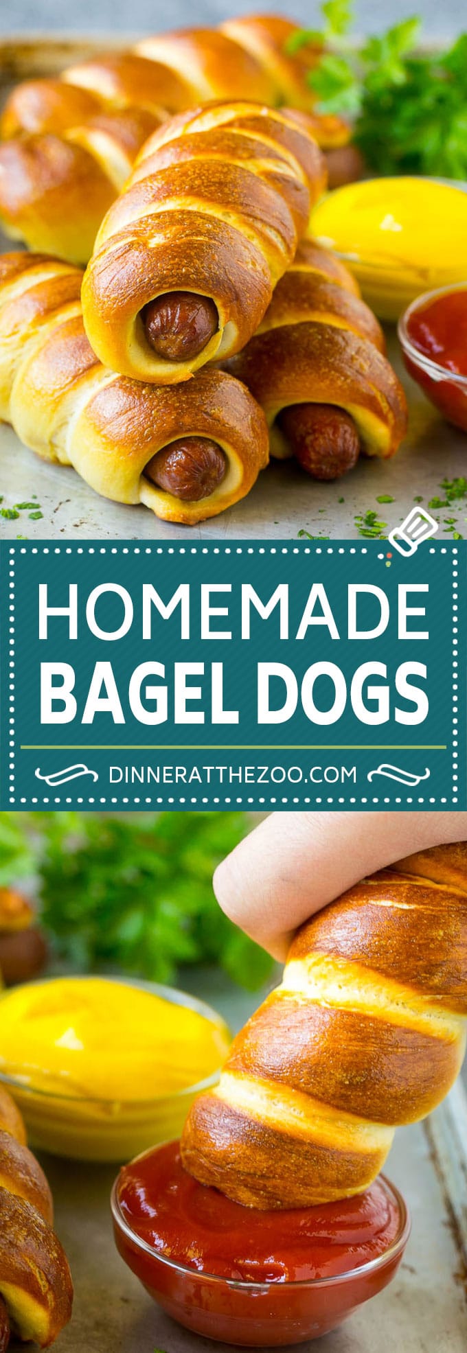 Bagel Dogs Recipe | Hot Dogs #bagel #hotdogs #dinner #lunch #jonep