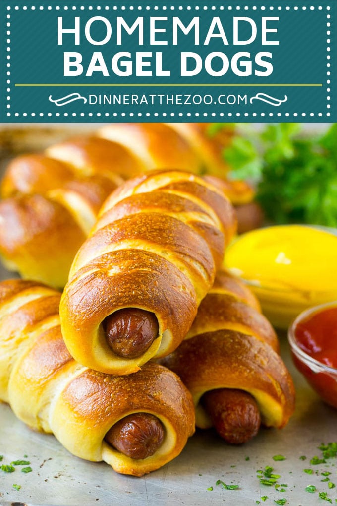 Bagel Dogs Recipe | Hot Dogs #bagel #hotdogs #dinner #lunch #jonep