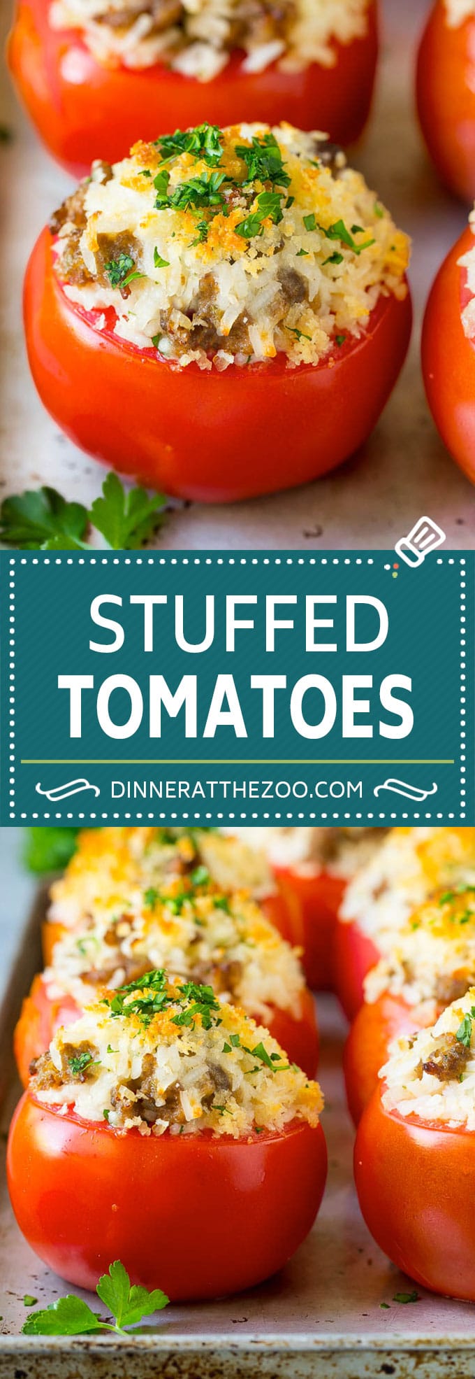 Stuffed Tomatoes Recipe | Sausage Stuffed Tomatoes #tomatoes #sausage #rice #dinner #jonep