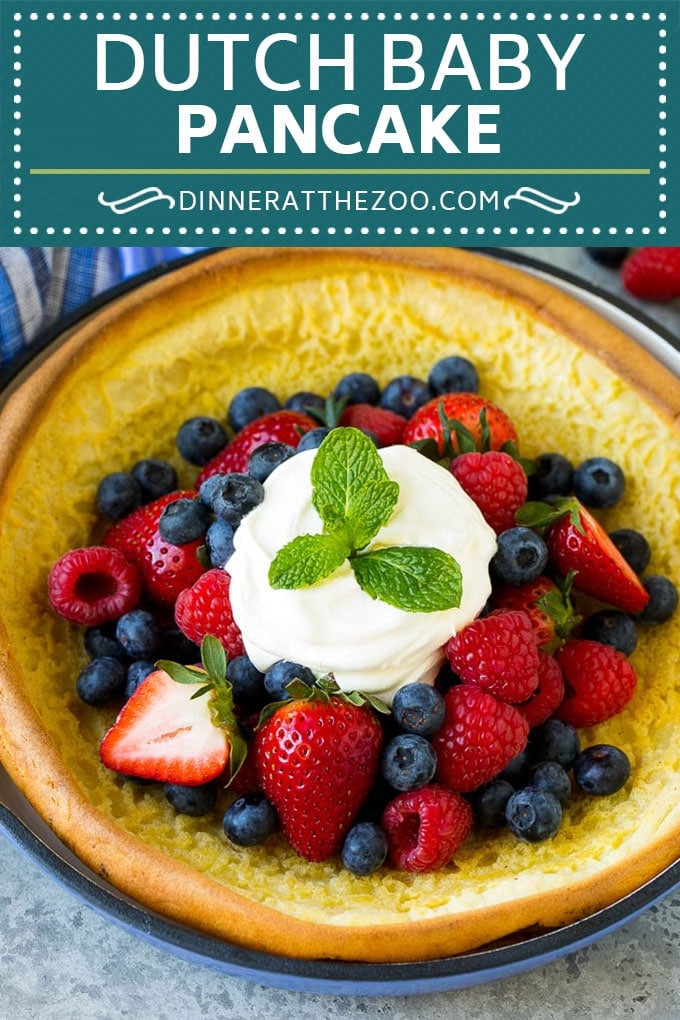 Dutch Baby Pancake Recipe | Puffed Pancake | Skillet Pancake #pancakes #breakfast #brunch #jonep
