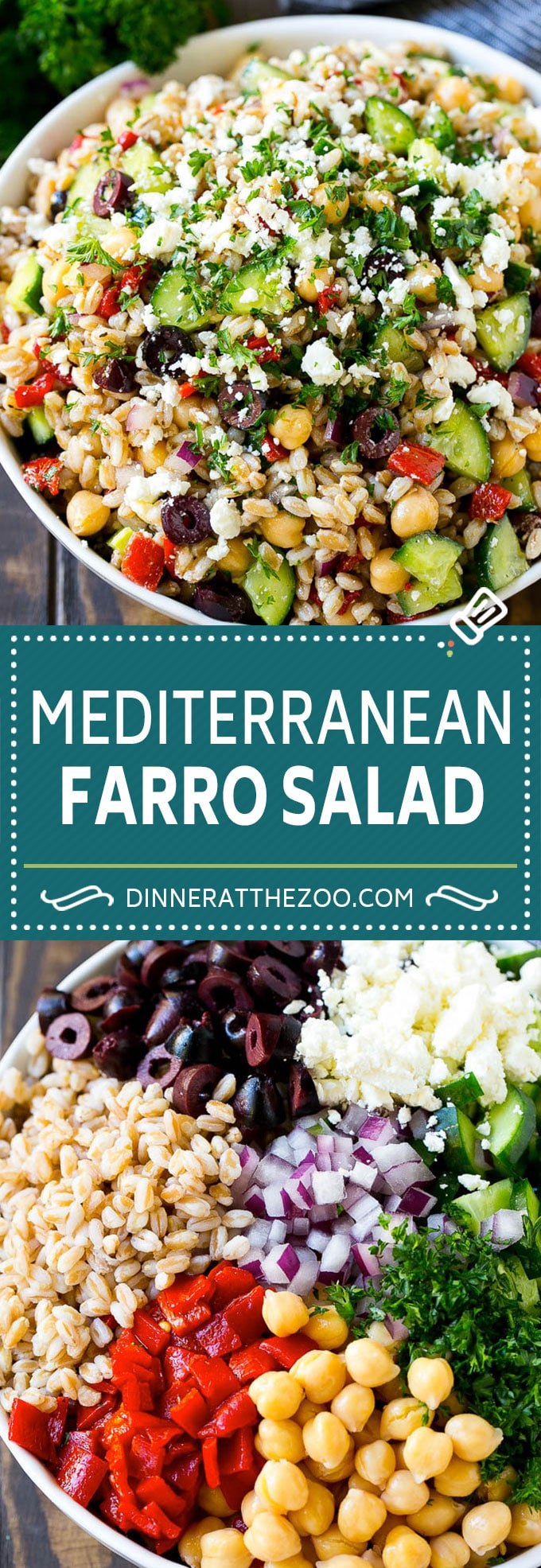 Farro Salad Recipe | Healthy Salad #salad #healthy #cleaneating #farro #dinner #jonep