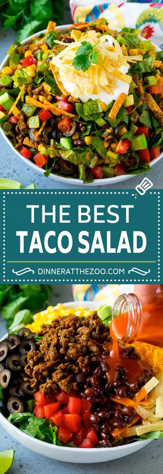 Taco Salad Recipe | Beef Taco Salad | Mexican Salad #salad #taco #beef #lunch #avocado #dinner #jonep