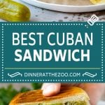 Cuban Sandwich Recipe #sandwich #pork #ham #cheese #pickles #lunch #dinner #jonep
