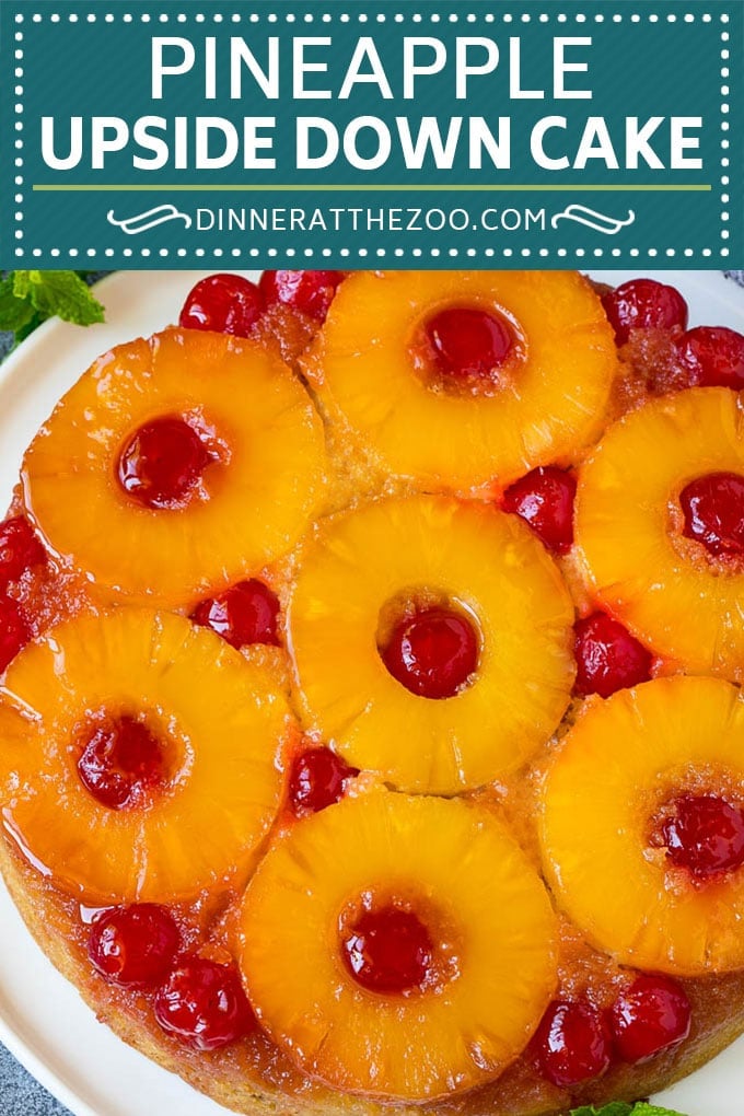 Pineapple Upside Down Cake | Pineapple Cake #cake #pineapple #dessert #cherries #jonep