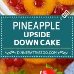 Pineapple Upside Down Cake | Pineapple Cake #cake #pineapple #dessert #cherries #jonep