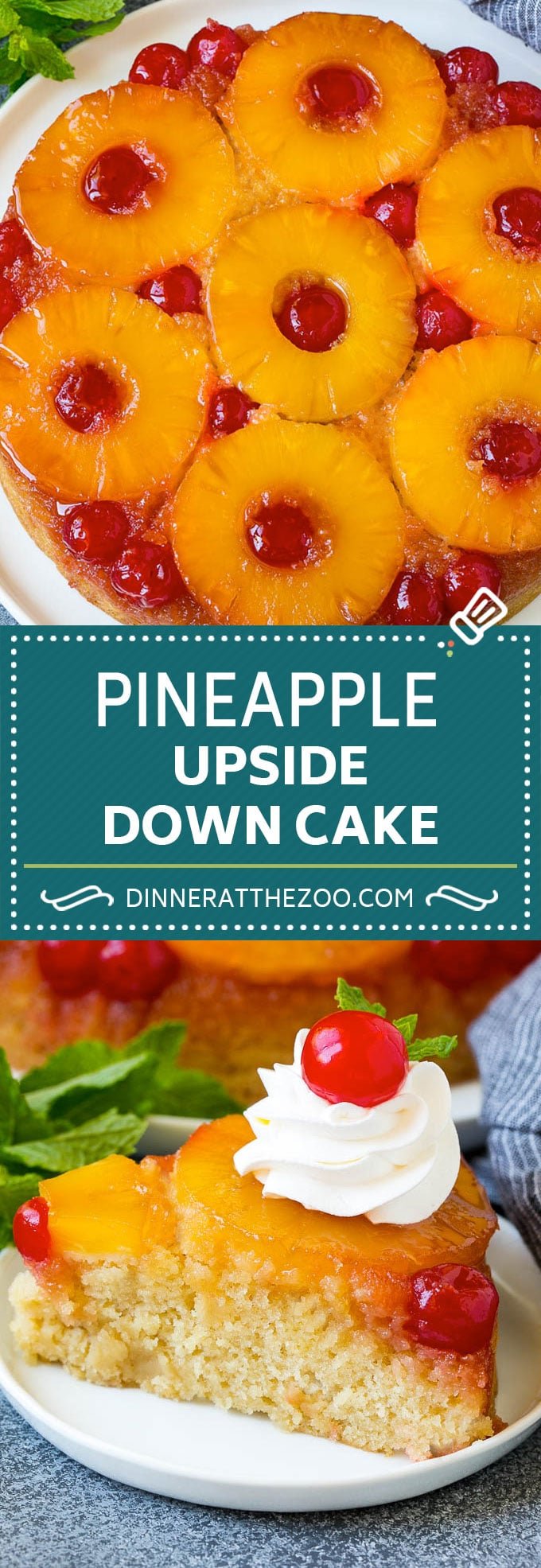 Pineapple Upside Down Cake | Pineapple Cake #cake #pineapple #dessert #cherries #jonep