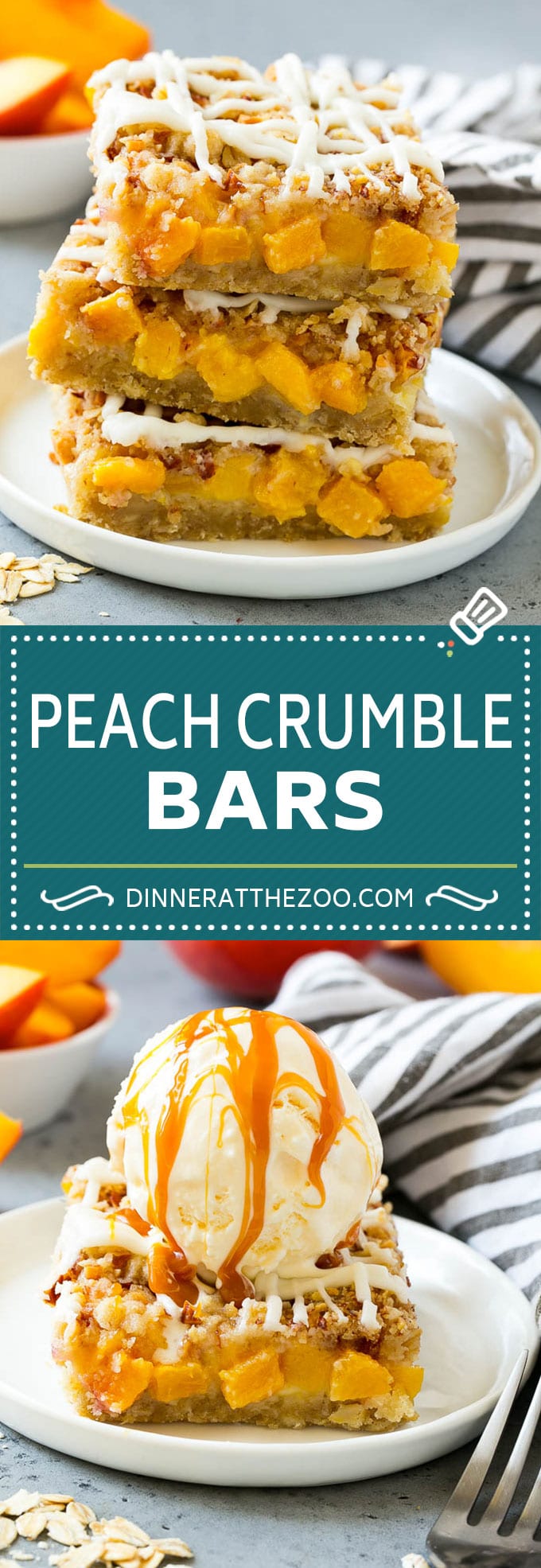 Peach Crumble Bars | Peach Bars | Peach Dessert #peaches #dessert #sweets #baking #jonep