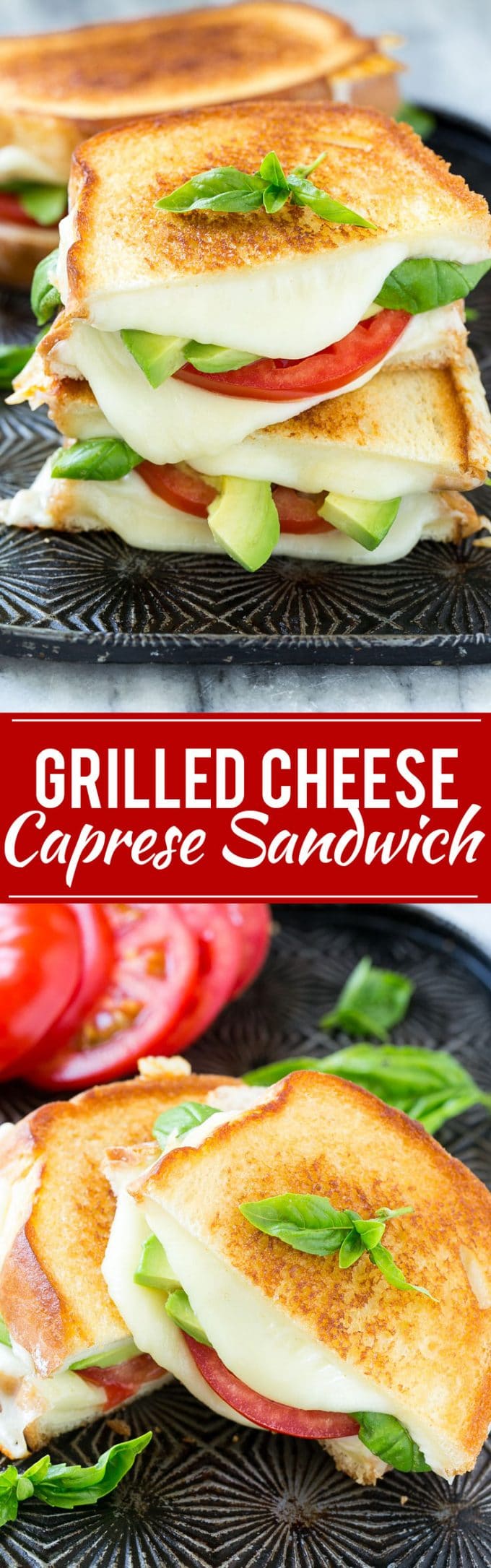 Caprese Sandwich | Grilled Cheese Sandwich Recipe #sandwich #caprese #cheese #grilledcheese #lunch #dinner #jonep #avocado