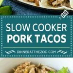 Pork Tacos Recipe | Slow Cooker Tacos #tacos #pork #slowcooker #crockpot #salsa #dinner #jonep