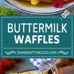 Buttermilk Waffles Recipe | Homemade Waffles #waffles #breakfast #brunch #jonep