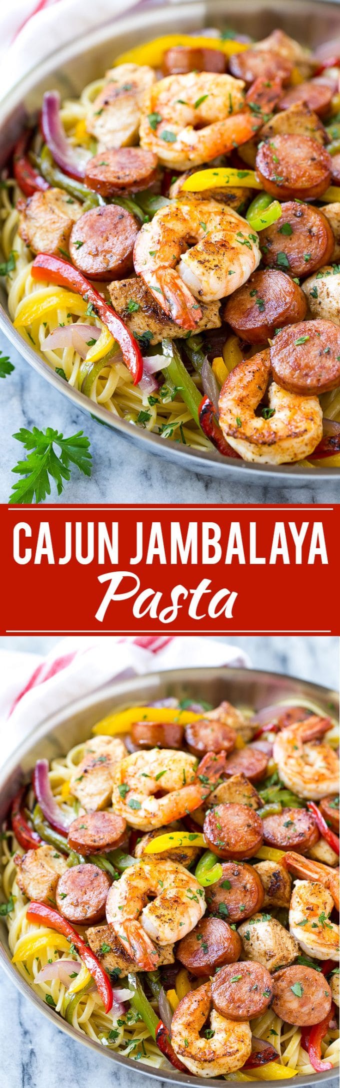 Jambalaya Pasta Recipe | Shrimp Pasta | Sausage Pasta #pasta #sausage #shrimp #cajun #dinner #jonep