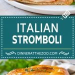 Stromboli Recipe | Italian Stromboli #pepperoni #cheese #ham #dinner #jonep