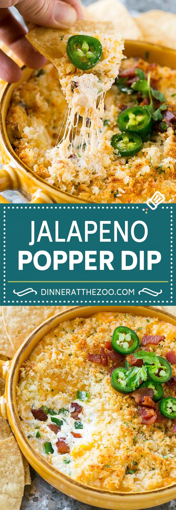 Jalapeno Popper Dip #jalapeno #dip #bacon #cheese #appetizer #jonep