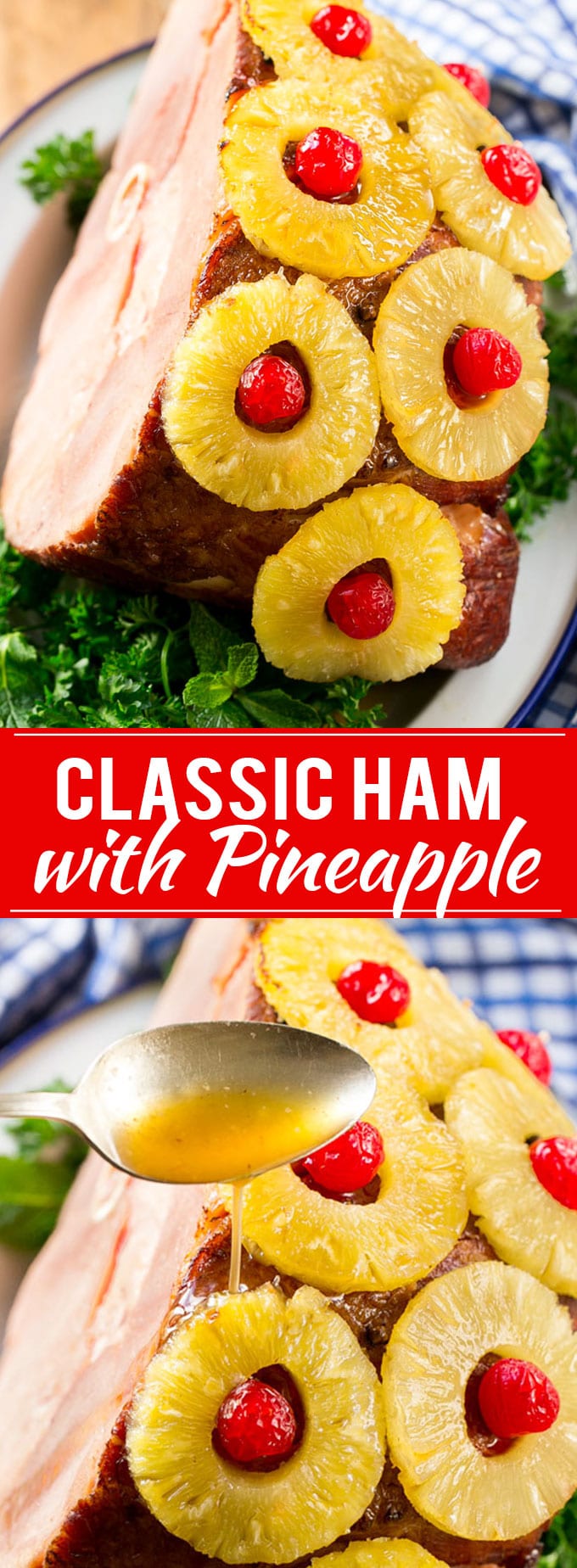 Ham with Pineapple and Cherries Recipe | Easter Ham | Christmas Ham | Holiday Ham | Pineapple Ham Recipe #ham #easter #christmas #thanksgiving #pineapple #dinner #jonep