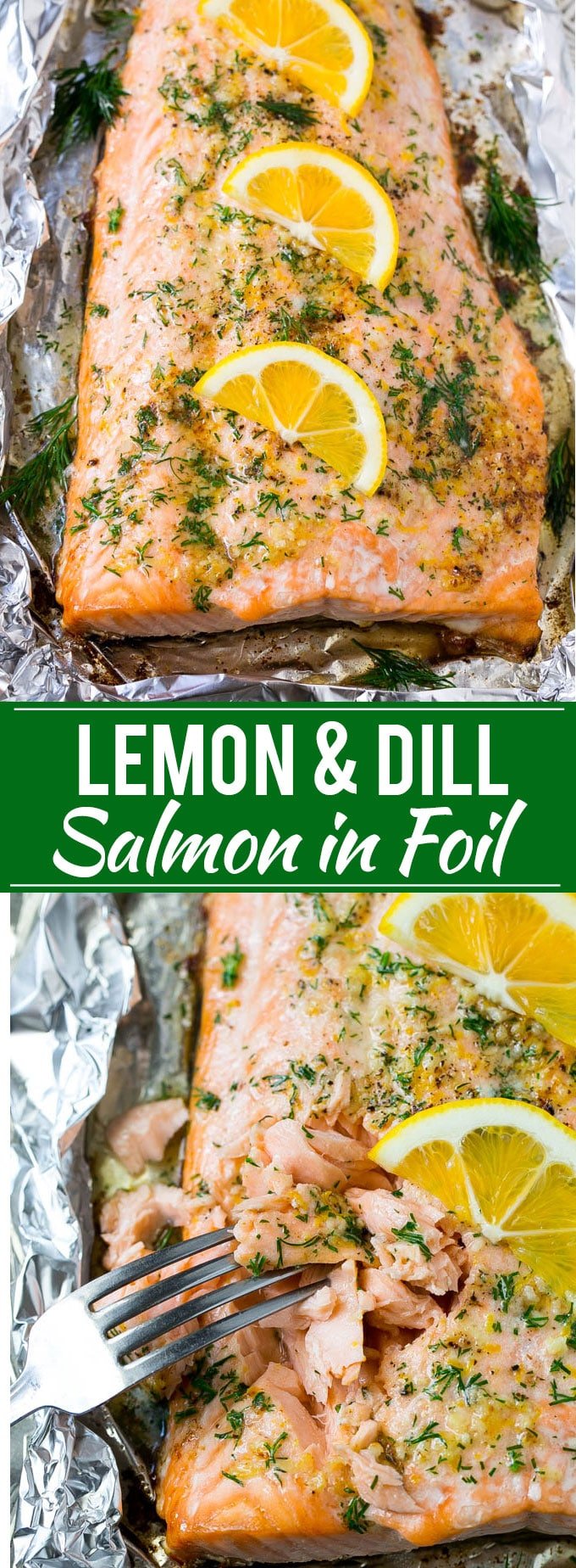 Salmon in Foil with Lemon and Dill Recipe | Foil Wrapped Salmon | Baked Salmon | Easy Salmon Recipe | Lemon and Dill Salmon #salmon #fish #seafood #lemon #lowcarb #keto #dinner #jonep