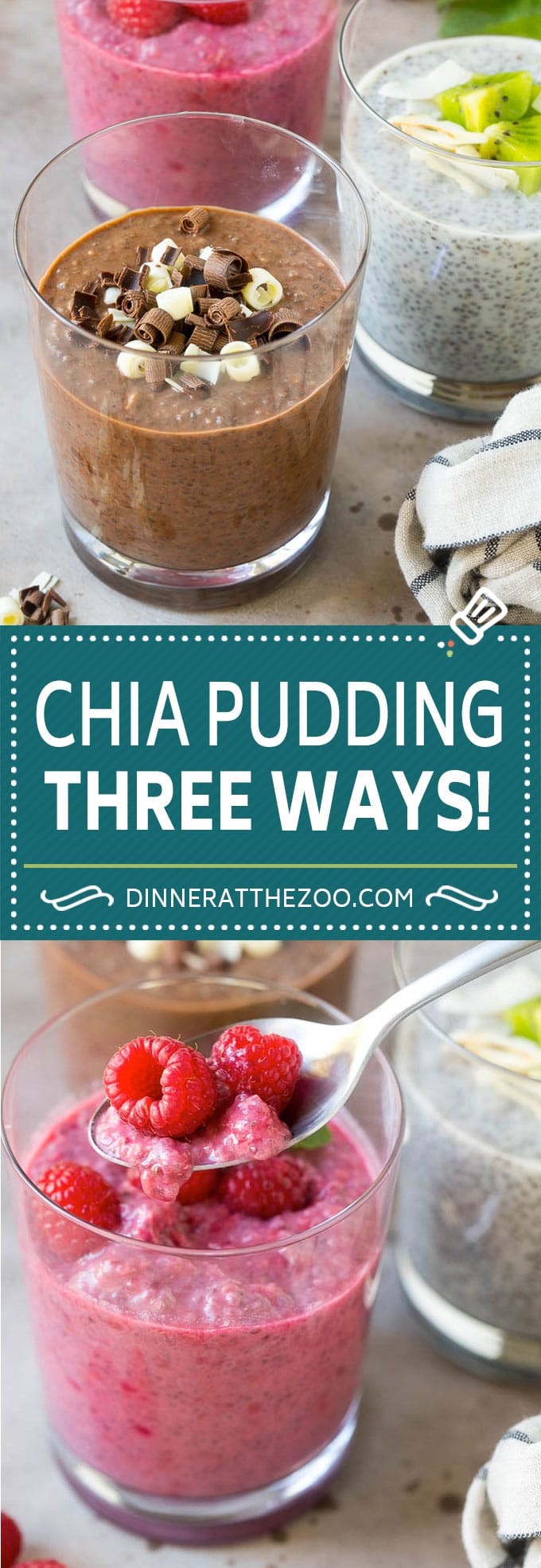 Chia Pudding Recipe | Chocolate Chia Pudding | Coconut Chia Pudding | Raspberry Chia Pudding #chia #pudding #breakfast #dessert #vegan #glutenfree #dairyfree #jonep