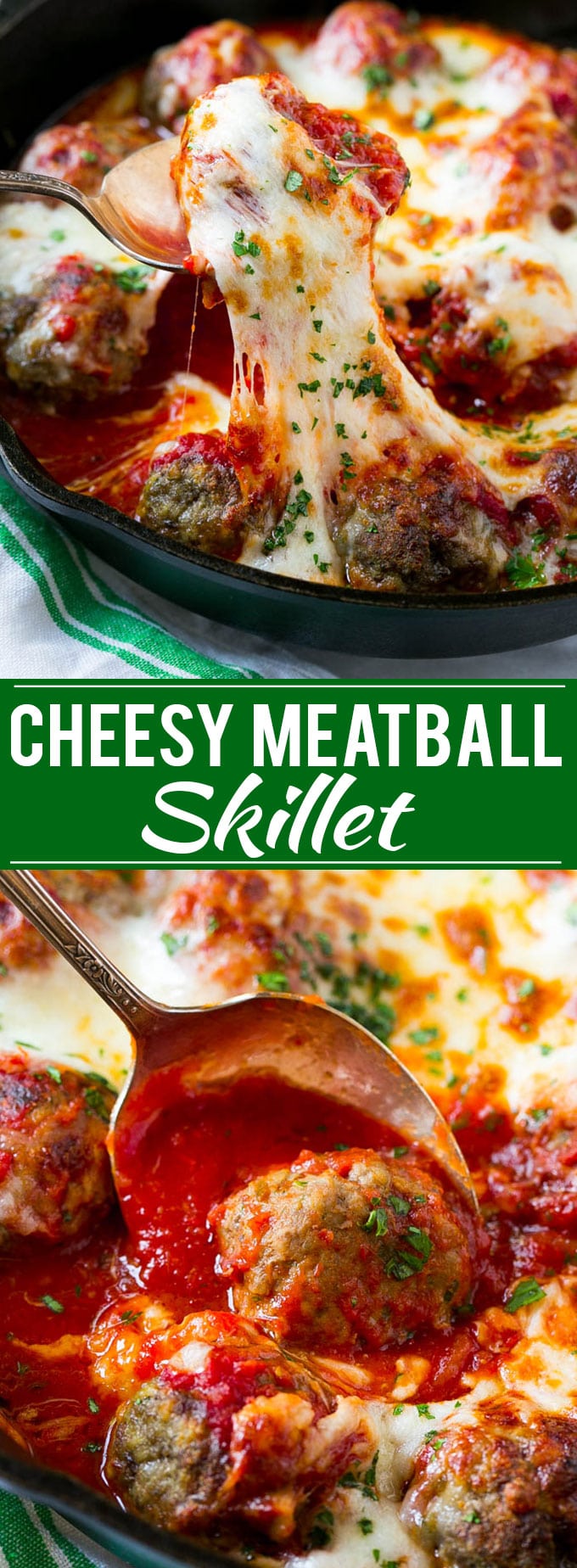 Cheesy Meatball Bake Recipe | Meatball Skillet | Italian Meatballs | Baked Meatball Recipe #meatballs #beef #cheese #dinner #jonep