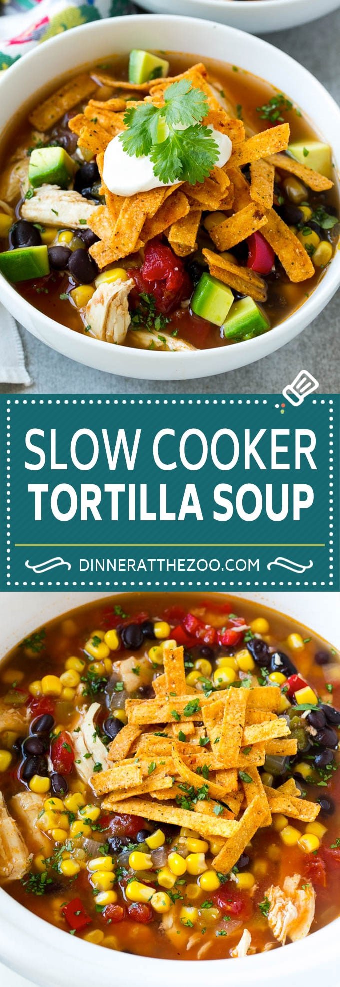 Slow Cooker Chicken Tortilla Soup Recipe | Chicken Soup Recipe | Slow Cooker Chicken Soup | Mexican Chicken Soup | Tortilla Soup Recipe #soup #tortillasoup #chickensoup #mexican #mexicansoup #dinner #jonep