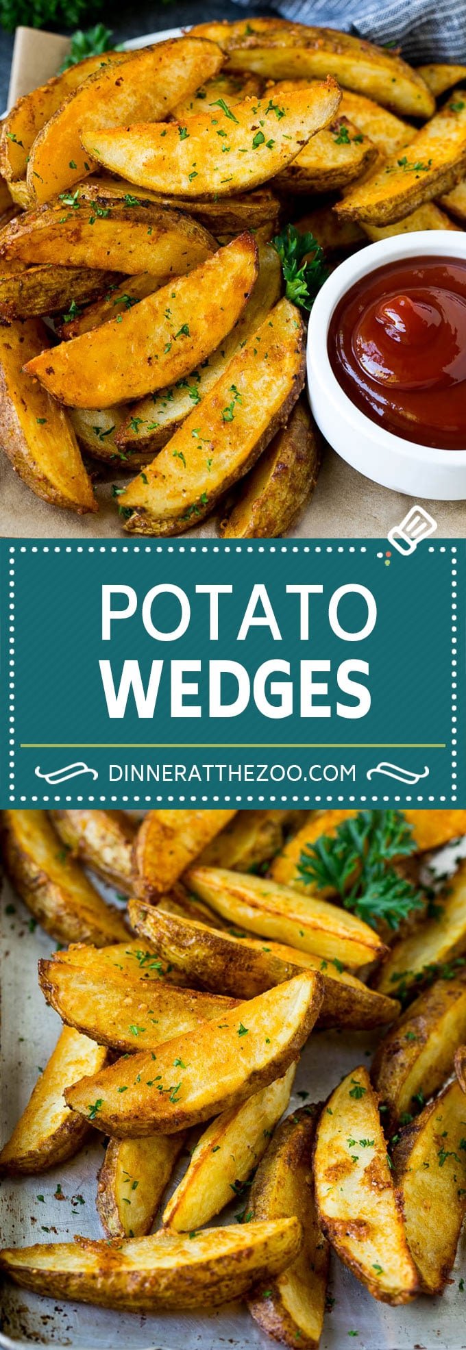 Baked Potato Wedges Recipe | Baked French Fries #potatoes #fries #sidedish #dinner #jonep