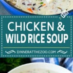 Chicken and Wild Rice Soup Recipe | Creamy Chicken Soup #chicken #rice #soup #bacon #dinner #jonep