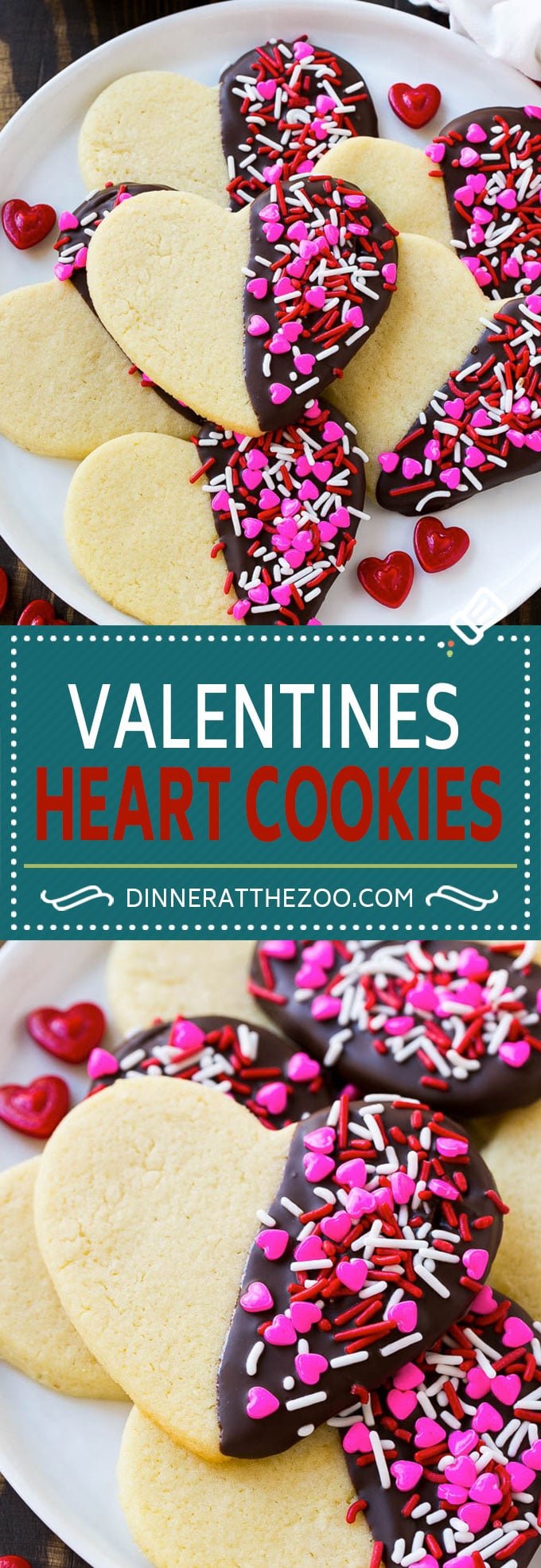 Heart Cookies Recipe | Heart Sugar Cookies | Valentine's Day Cookies | Heart Shaped Sugar Cookies | Valentine's Day Dessert #hearts #cookies #sugarcookies #valentinesday #sprinkles #dessert #jonep