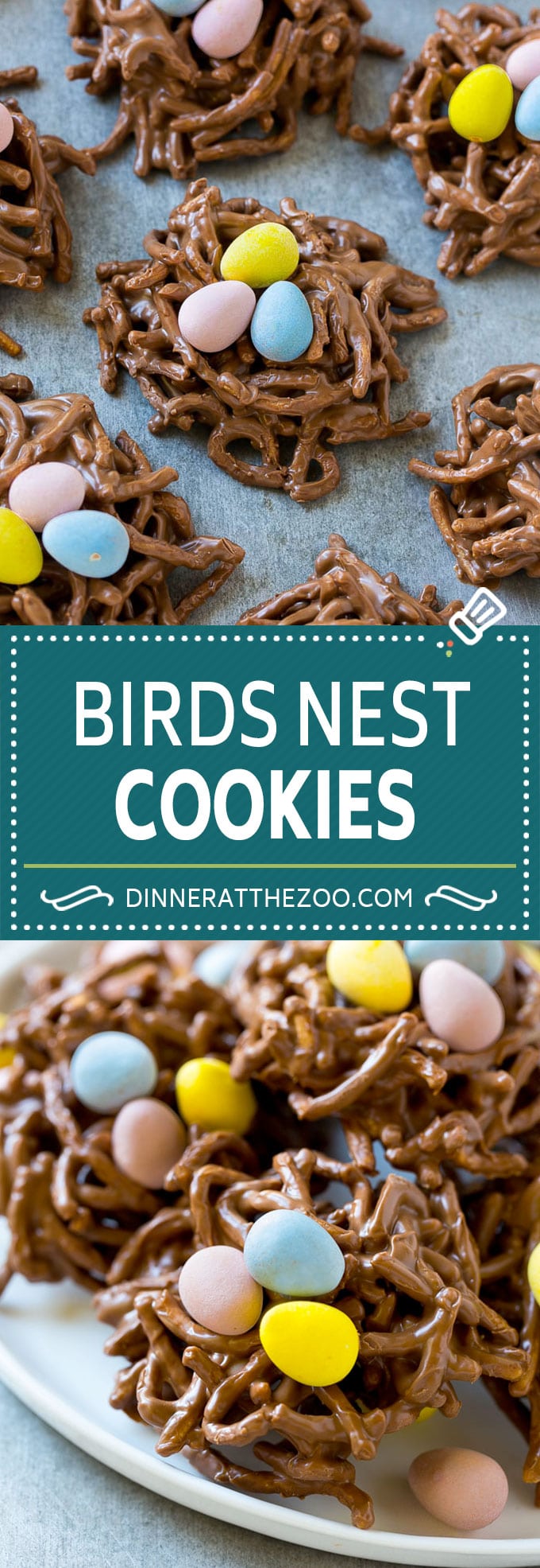 Birds Nest Cookies | Chow Mein Noodle Cookies | Easter Cookies | No Bake Cookies #cookies #easter #nobake #chocolate #dessert #jonep