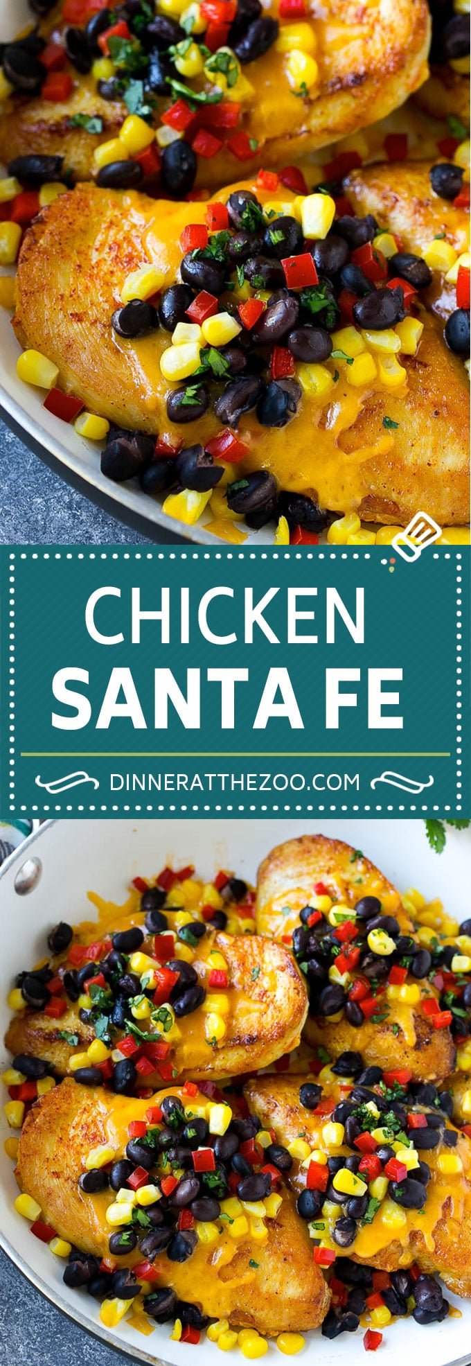 Chicken Santa Fe Recipe | Mexican Chicken | Santa Fe Chicken | Easy Chicken Recipe #chicken #glutenfree #beans #cheese #jonep