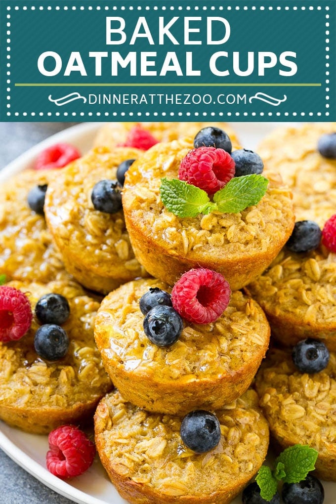 Baked Oatmeal Cups Recipe | Baked Oatmeal | Meal Prep Oatmeal | Oatmeal Muffins #oatmeal #breakfast #jonep