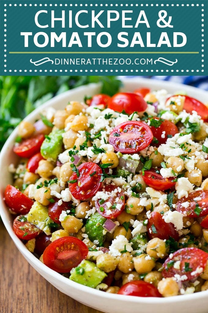 Chickpea Salad Recipe | Chickpea and Tomato Salad | Chickpea Avocado Salad | Summer Salad #salad #summer #recipes #jonep