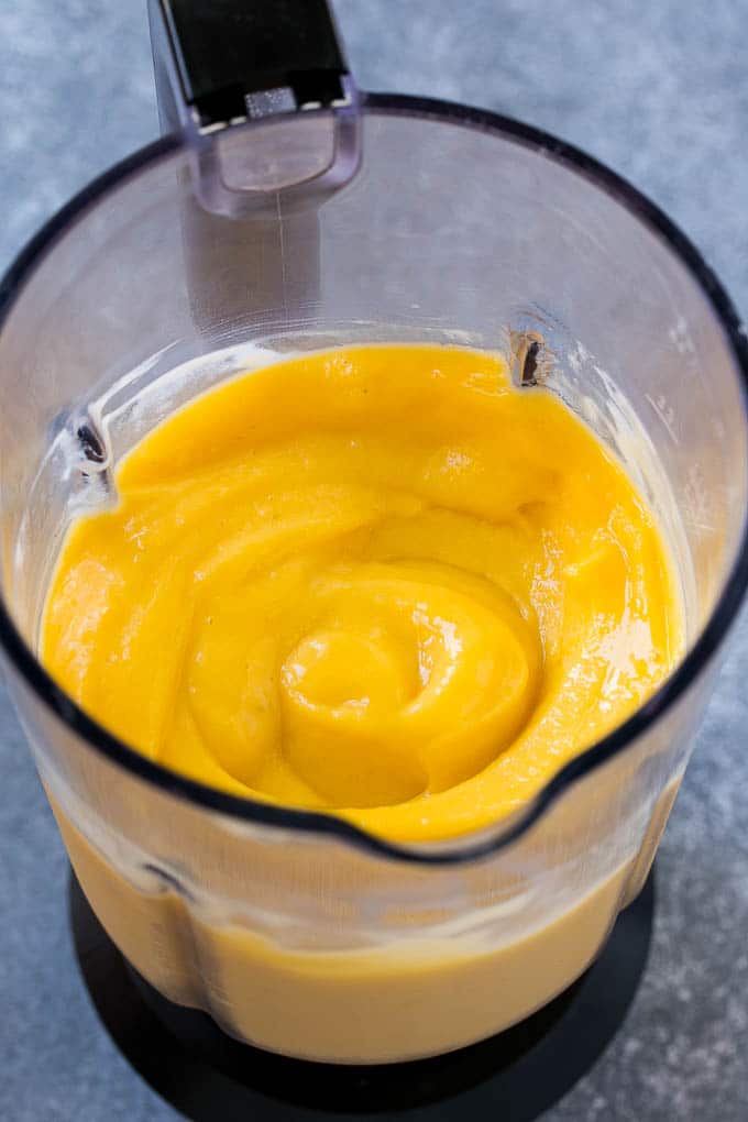 Mango Smoothie Recipe | Mango Recipe | Healthy Smoothie #mango #smoothie #drink #jonep Blended ingredients ready to pour.