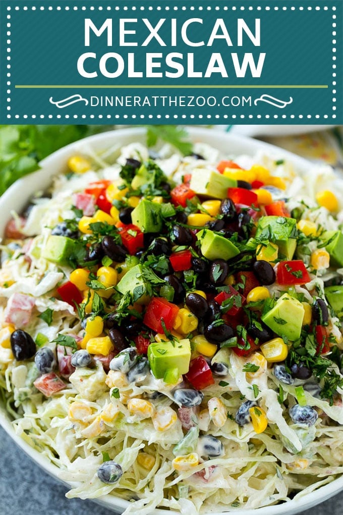 Mexican Coleslaw Recipe | Southwestern Coleslaw | Easy Coleslaw #coleslaw #mexicanfood #salad #jonep