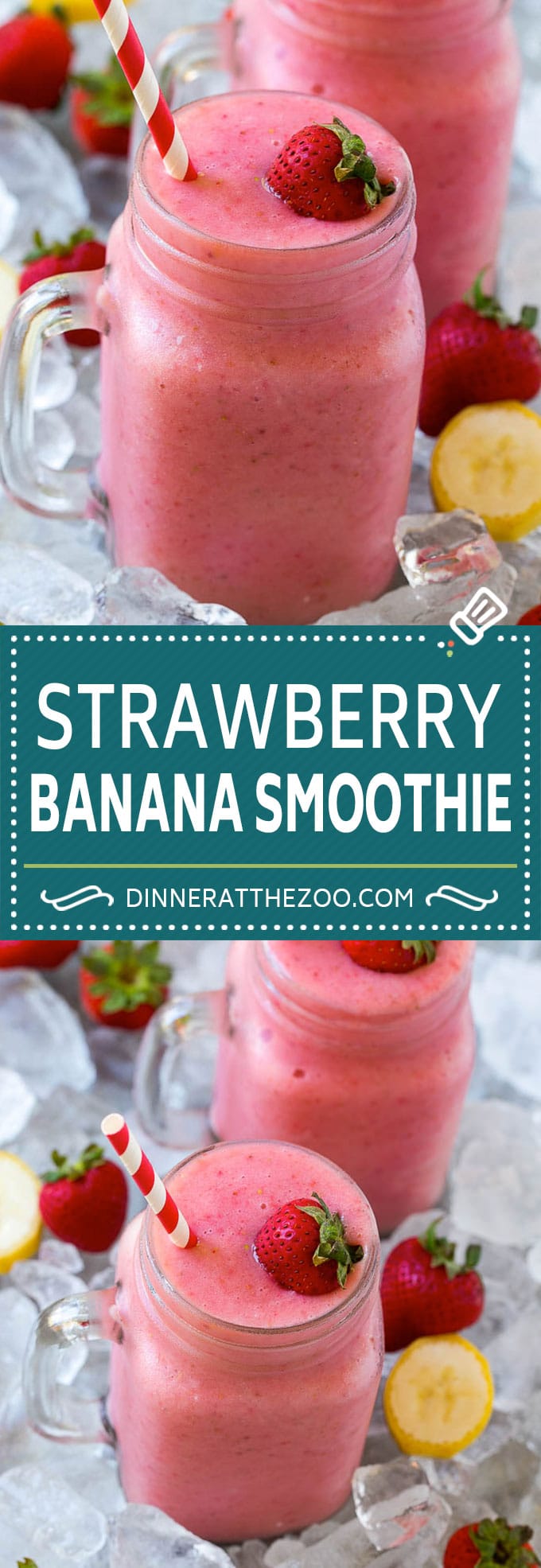 Strawberry Banana Smoothie Recipe | Strawberry Smoothie #strawberry #banana #smoothie #drink #jonep
