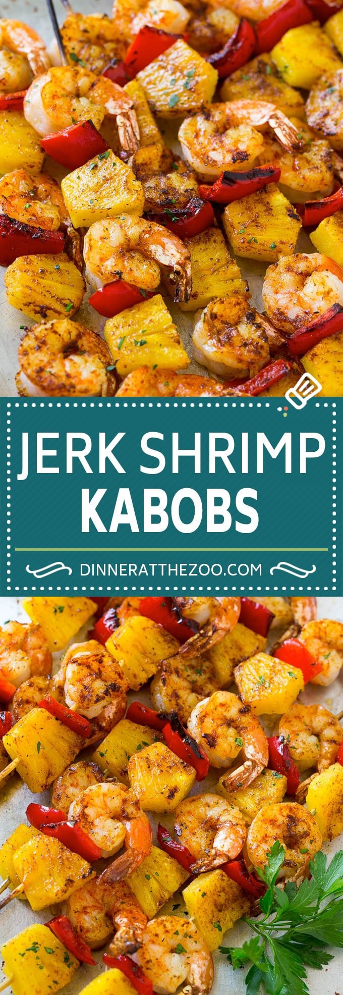 Jerk Shrimp Kabobs | Caribbean Shrimp | Jamaican Shrimp | Grilled Shrimp #grilling #pineapple #shrimp #kabobs #jonep