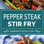 Pepper Steak Stir Fry Recipe | Chinese Pepper Steak | Steak Stir Fry | Beef Stir Fry #steak #peppers #stirfry #chinesefood #jonep #beef