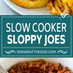 Slow Cooker Sloppy Joes Recipe | Crock Pot Sloppy Joes | Homemade Sloppy Joes #beef #slowcooker #crockpot #sandwich #jonep