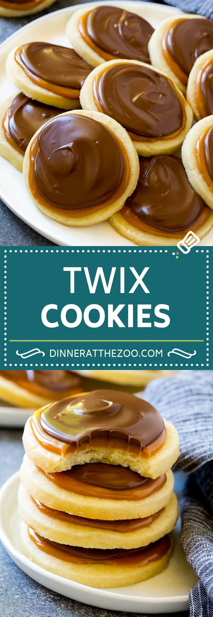 Twix Cookies Recipe | Chocolate Caramel Cookies | Shortbread Cookies #cookies #baking #caramel #chocolate #dessert #jonep