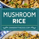 Mushroom Rice Recipe | Baked Rice | Rice Pilaf #rice #mushrooms #sidedish #dinner #jonep
