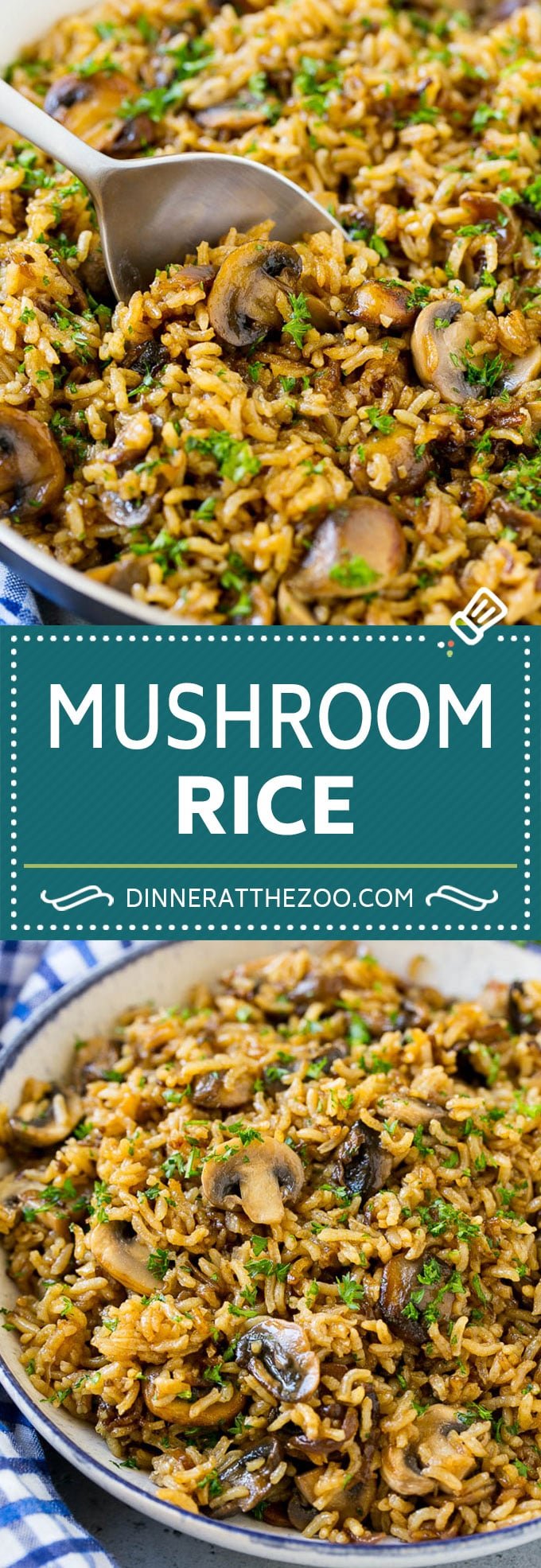 Mushroom Rice Recipe | Baked Rice | Rice Pilaf #rice #mushrooms #sidedish #dinner #jonep