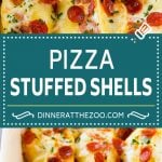 Pizza Stuffed Shells | Stuffed Shells Recipe | Italian Stuffed Shells #pizza #pasta #cheese #pepperoni #dinner #jonep