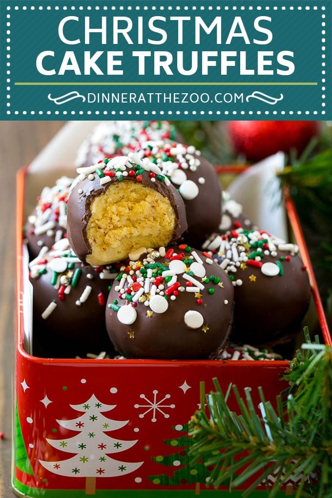 Christmas Cake Truffles Recipe | Cake Truffles | Cake Balls | Cake Bites #cake #christmas #sprinkles #baking #jonep