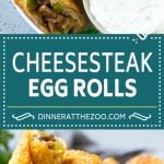 Philly Cheesesteak Egg Rolls | Beef Egg Rolls | Philly Cheesesteak Appetizer #steak #cheese #appetizer #snack #jonep