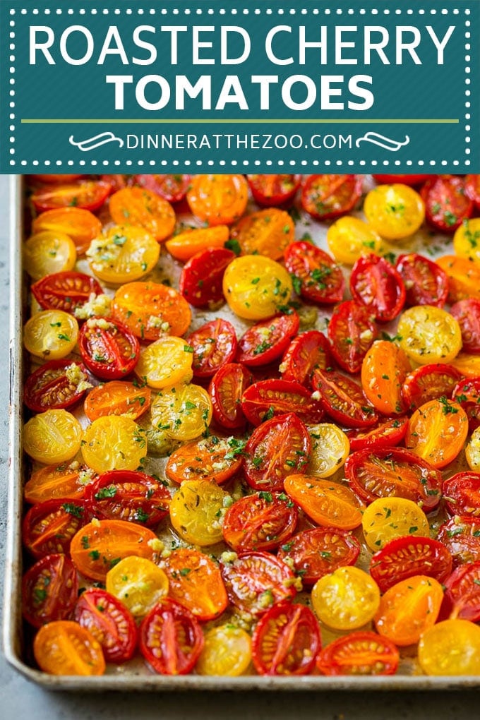 Roasted Cherry Tomatoes Recipe | Roasted Tomatoes #tomatoes #sidedish #glutenfree #cleaneating #healthy #dinner #jonep