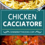 Slow Cooker Chicken Cacciatore Recipe | Italian Chicken #chicken #crockpot #slowcooker #dinner #italianfood #peppers #jonep