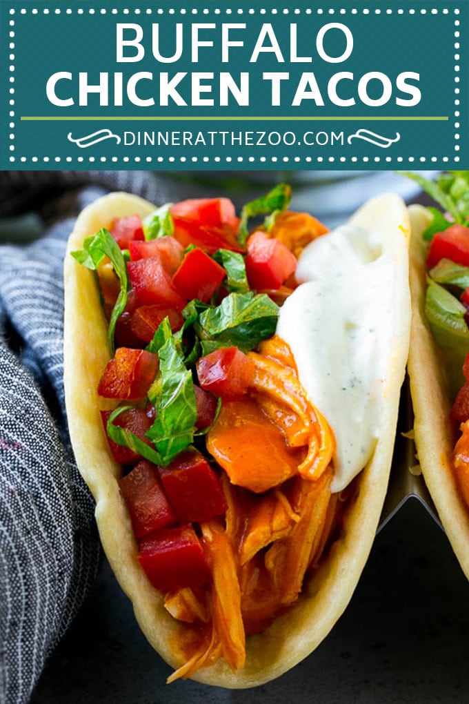 Buffalo Chicken Tacos | Chicken Taco Recipe | Spicy Chicken Tacos #tacos #tacotuesday #buffalochicken #chicken #ranch #dinner #jonep