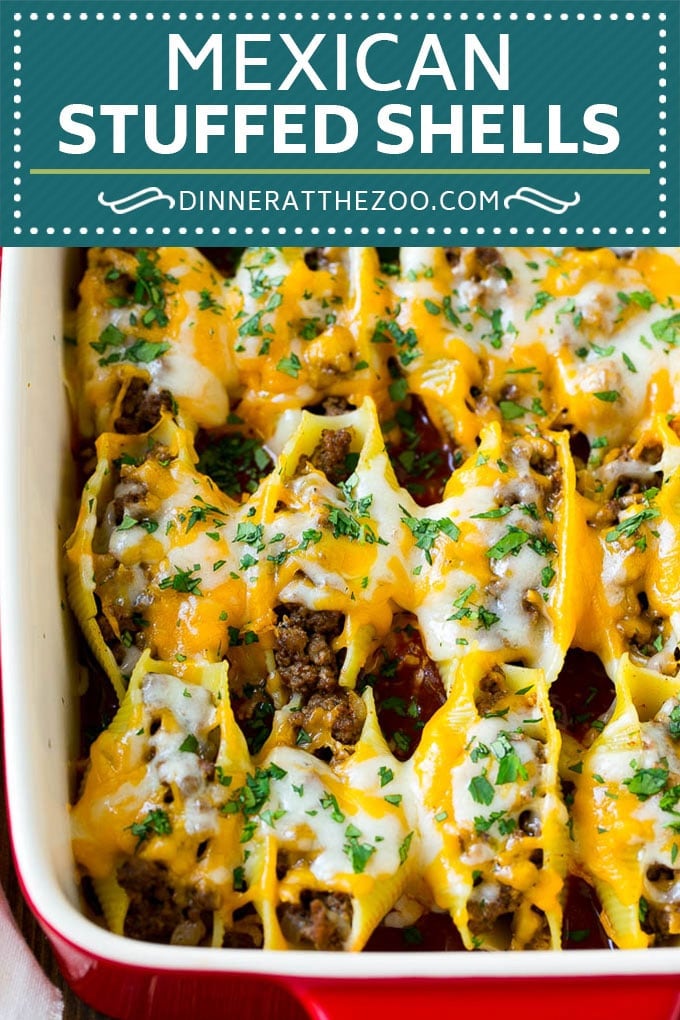 Mexican Stuffed Shells Recipe | Stuffed Shells | Mexican Pasta #dinner #pasta #mexican #beef #noodles #cheese #jonep