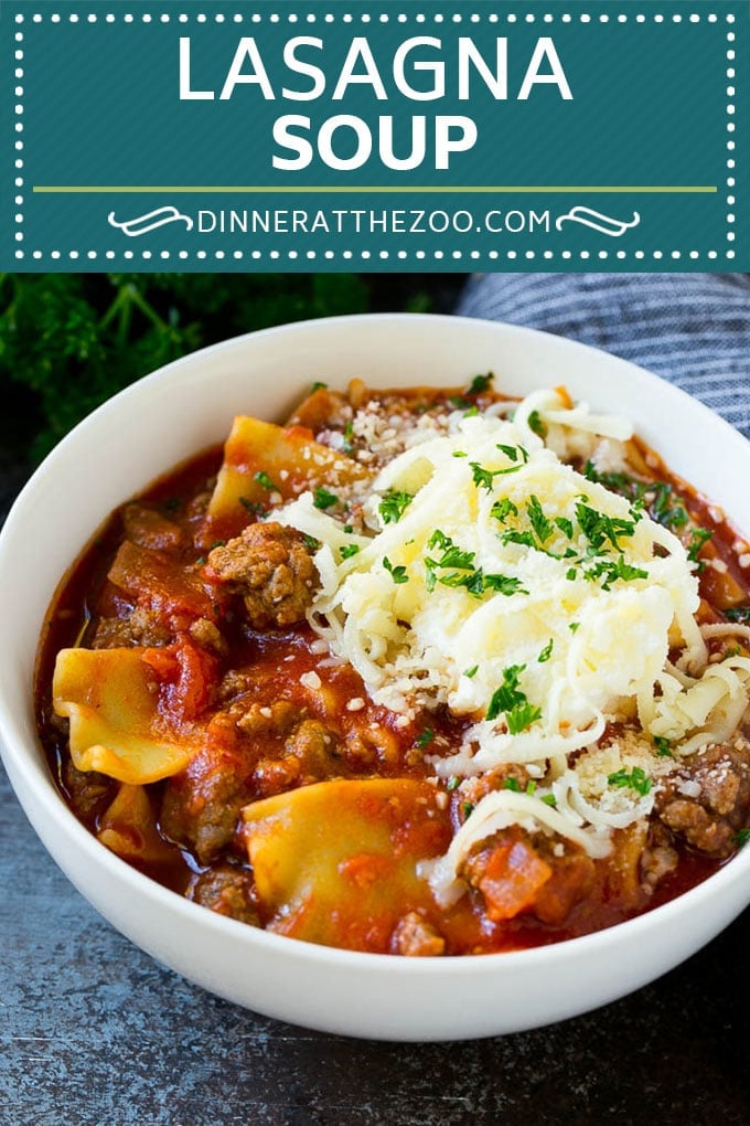 Lasagna Soup Recipe | Italian Soup | Ground Beef Soup #lasagna #pasta #soup #beef #dinner #jonep #italian