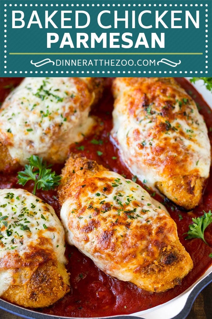 Baked Chicken Parmesan Recipe | Italian Chicken Parmesan | Baked Chicken #chicken #cheese #pasta #dinner #jonep