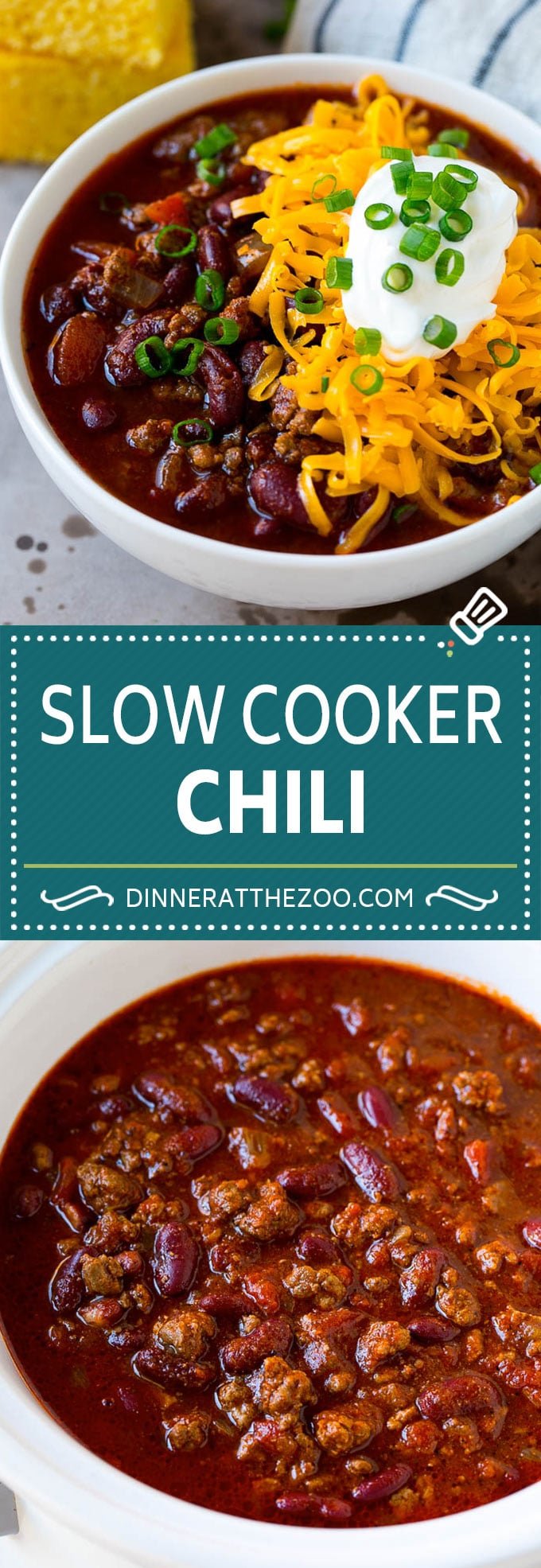Slow Cooker Chili Recipe | Crock Pot Chili | Beef Chili | Beef and Bean Chili #chili #soup #beef #slowcooker #crockpot #dinner #jonep