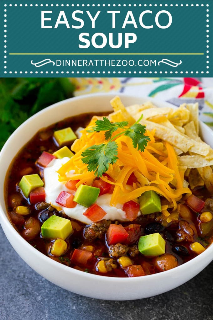 Taco Soup Recipe | Beef Taco Soup | Mexican Soup #soup #beef #taco #mexicanfood #beans #dinner #jonep